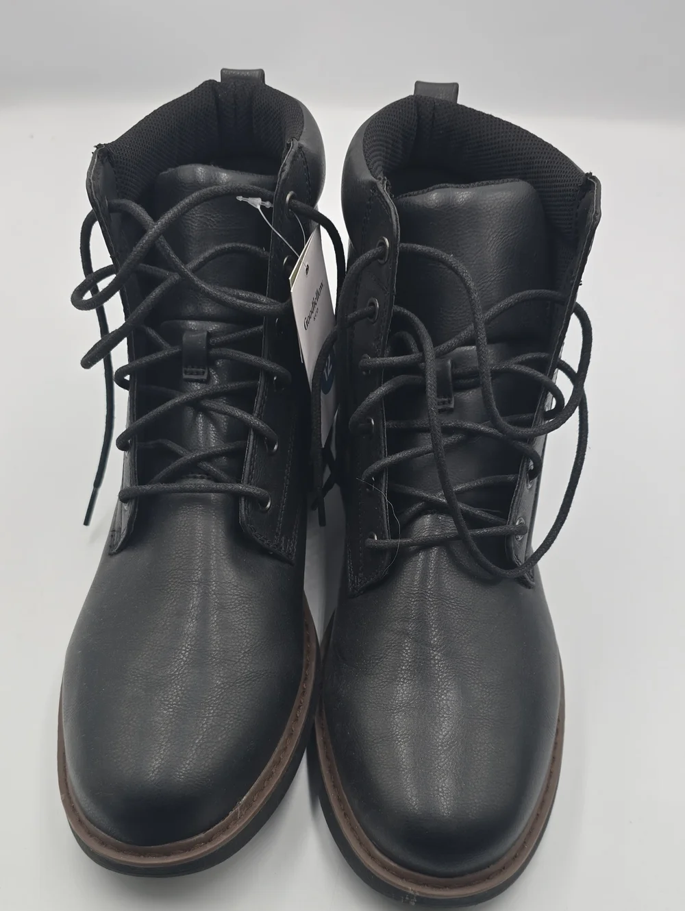 Goodfellow & Co Black Lace-Up Men's Work Boots